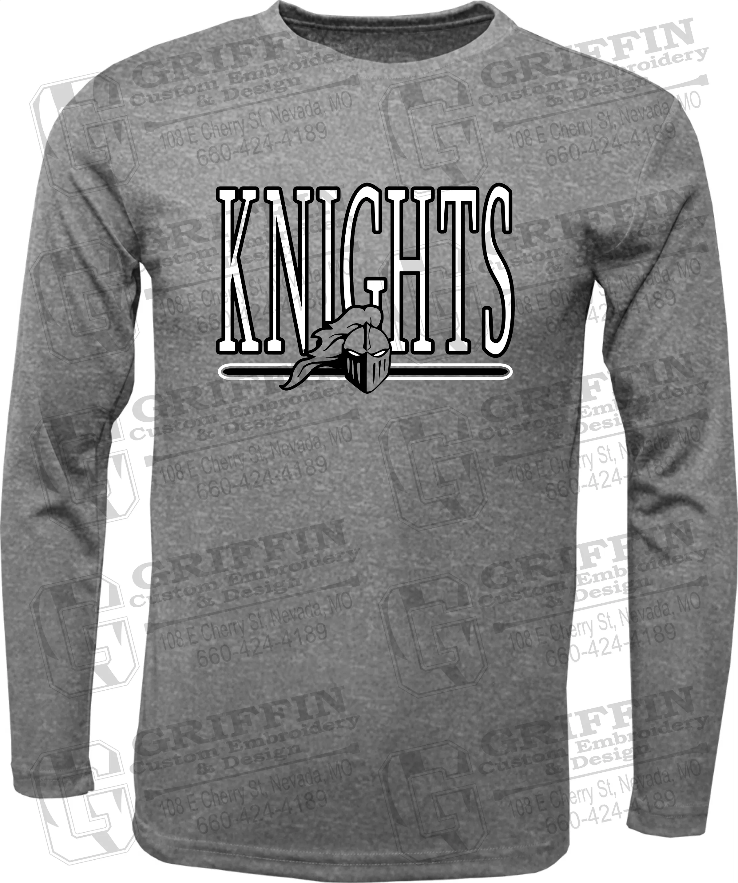 Toddler Dry-Fit Long Sleeve T-Shirt - NEVC Knights 23-E