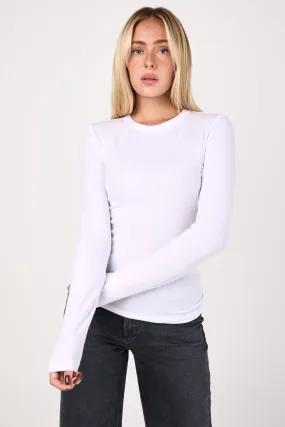 Verona Long Sleeve T-Shirt in White