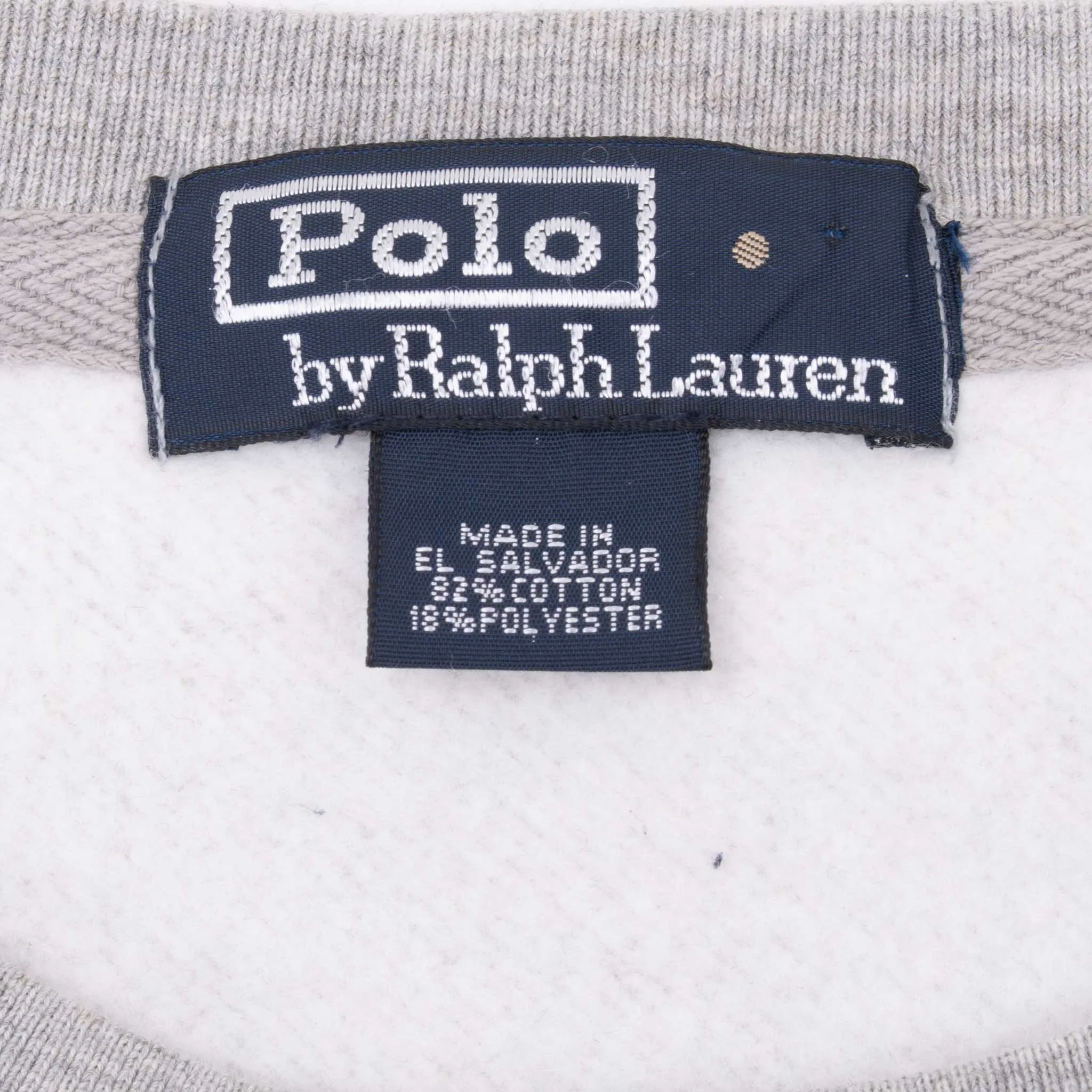 VINTAGE RALPH LAUREN GREY CLASSIC CREWNECK SWEATSHIRT 2XL 1990S