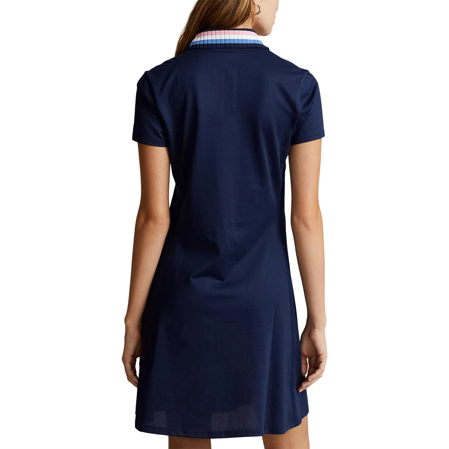 Womens Performance Jersey Polo Dress Refined Navy - SS24